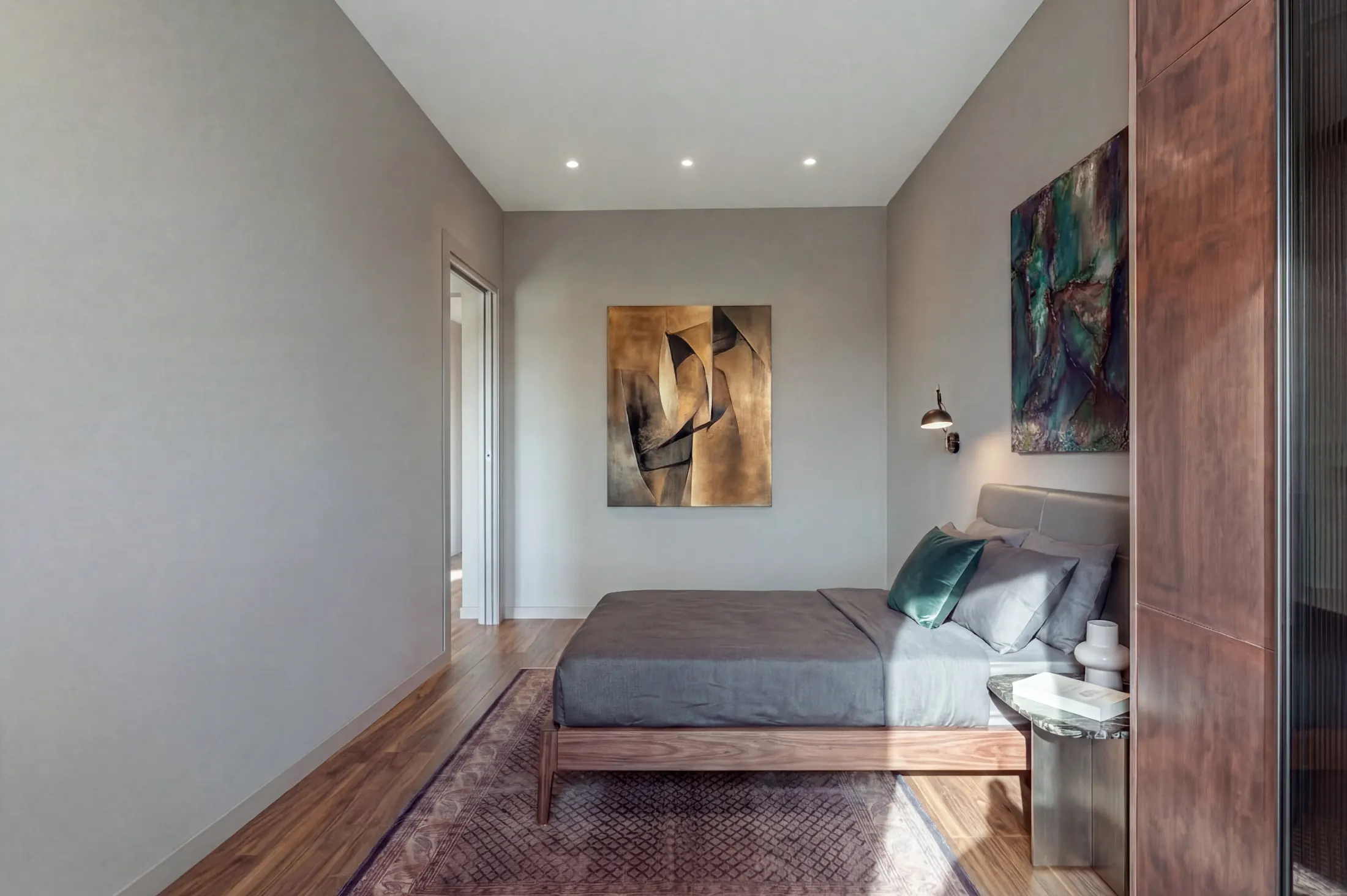 Render camera singola appartamento A4 variante 03