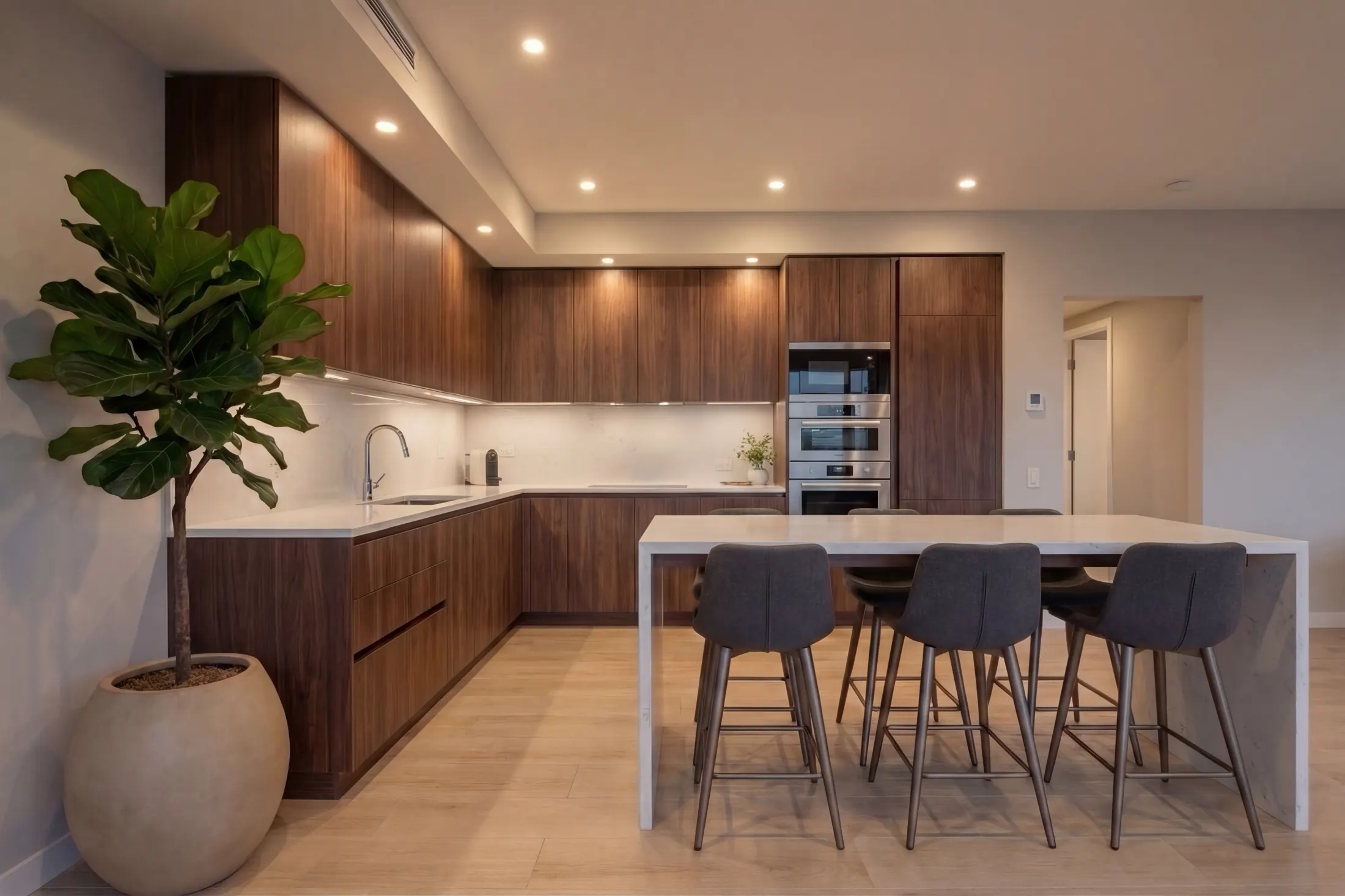 Render cucina appartamento A4