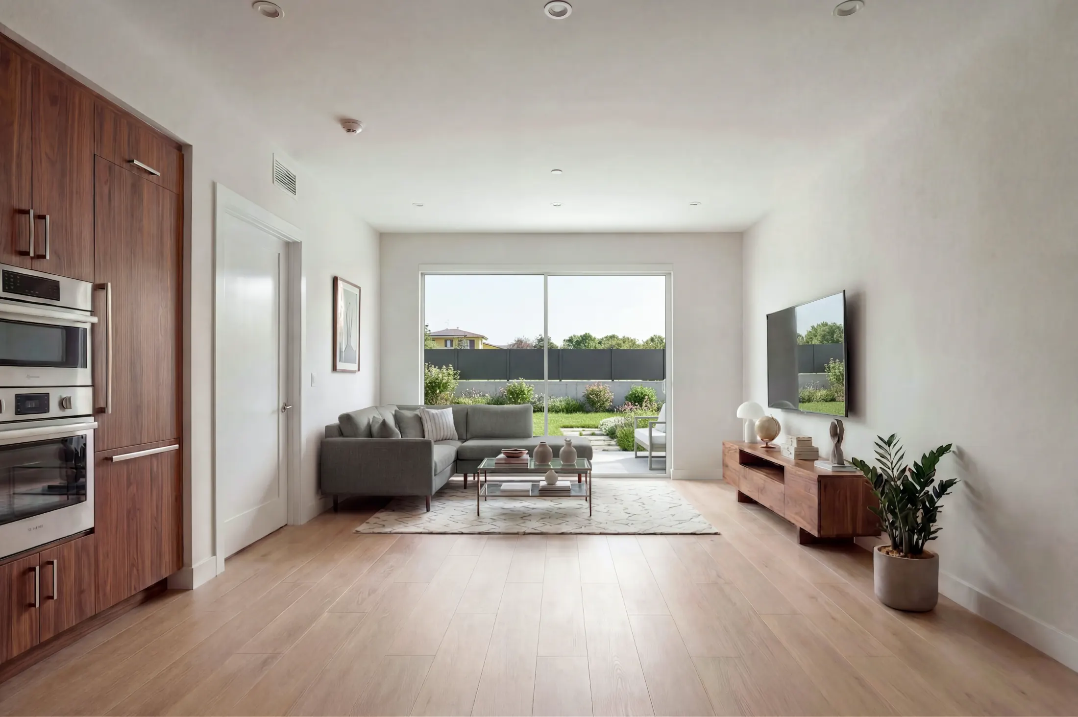 Render salotto appartamento A4 variante