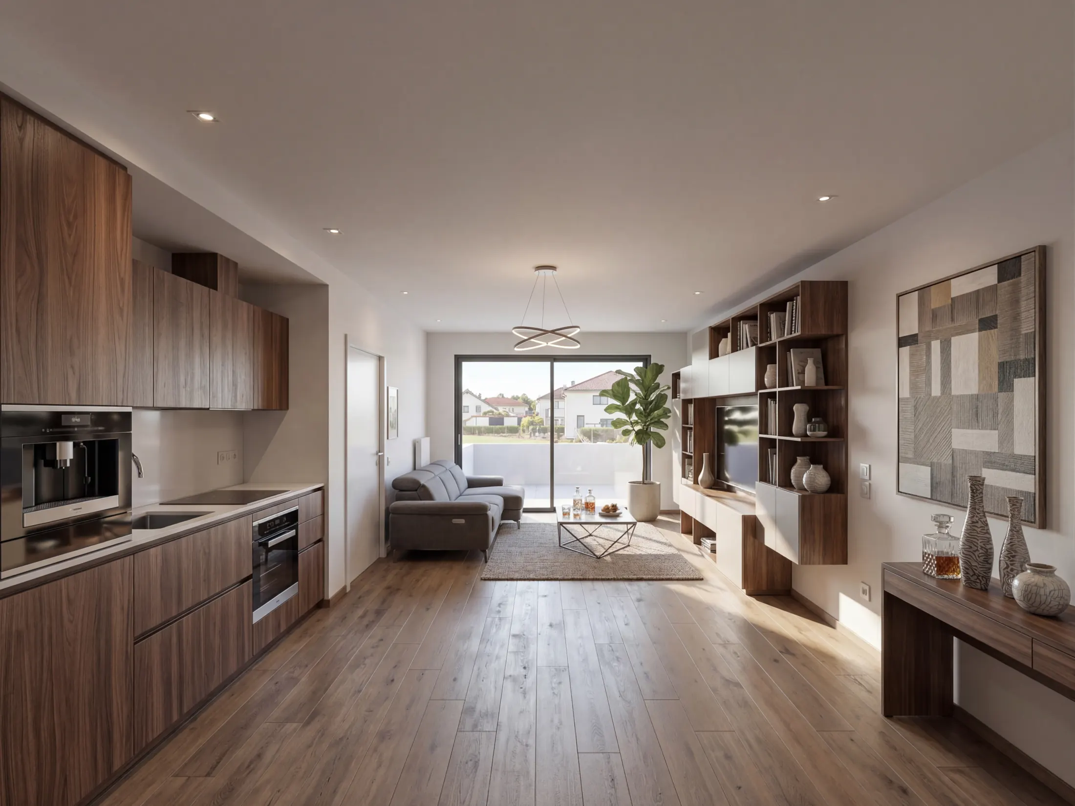 Render salotto appartamento A8